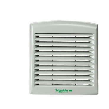 Schneider ClimaSys forced vent. IP54, 38m3/h, 230V, with outlet grille and filter G2 [NSYCVF38M230PF]