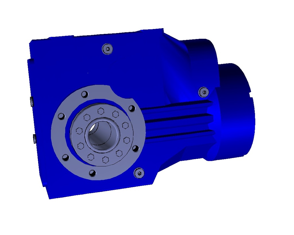 (Code: 2072017941 ) STM Bevel helical gearboxes with skew axes SM , size:35, Ratio:29.75, (PAM 140/19), Mounting:M1, With Standard oil , Shaft type: Hollow 30 mm Dia,