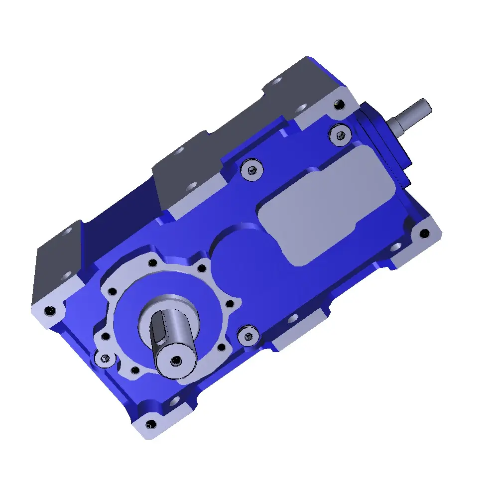 GSM Bevel helical Gearbox without motor, RXO 708 , 2 stages, ratio: 68.5, Input: ECE