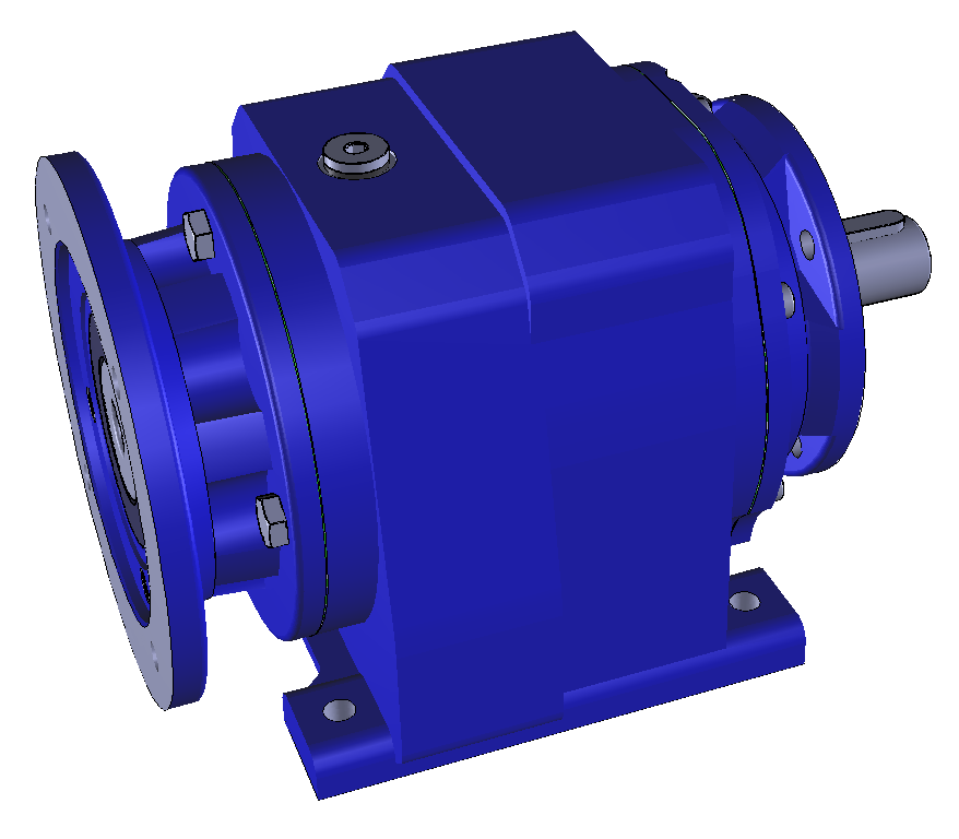 STM Inline Gearbox, (2163415626)AM Series, Size: 80, Stages: 2, Ratio: 22.7/1,  Input PAM 100B5, Solid Shaft, With Standard Oil, Standard Painting, Mounting Position: M3- ATEX  