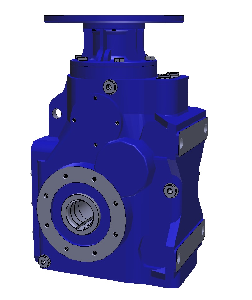 STM.SPA (Italy) Bevel Helical Gearbox Without Motor, Size:63, Ratio: 52.4, (PAM 80B5), Mounting:M1, Bore: C 25mm, standard oil, other details as per attached data sheet 