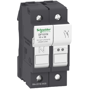 Schnedier TeSys DF Fuse carrier TeSys DF, 1P+N 32A, fuse size 10 x 38 mm [DF101N]