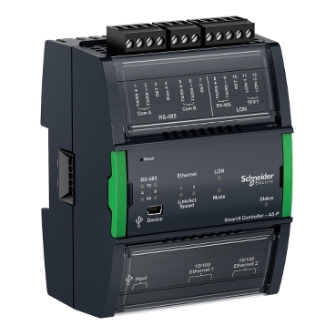 Schneider SmartX Controller - Automation Server, LonWorks, 2 RS-485 Ports, 2 10/100 Ethernet Ports [SXWASPXXX10001]