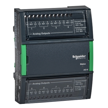 Schneider Central I/O module, SpaceLogic, 8 analog outputs [SXWAO8XXX10001]
