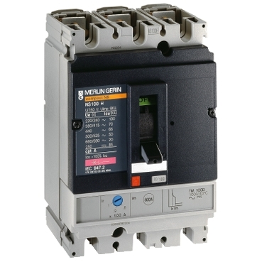 [29630] circuit breaker Compact NS100N - TMD - 100 A - 3 poles 3d