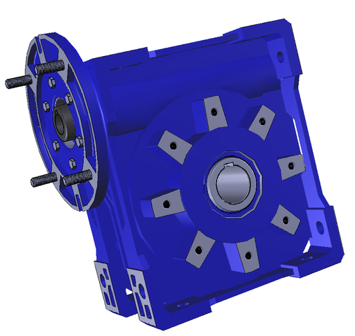 [R_MI_85_D_1/49_80B14_LPA_AS-5679_M3_INOIL_STD_TypSTM_Y_CE_T_2_80_C_B14_V18_19_80_8_55_1] 2306633577   STM Worm Gearbox Without Motor, RMI Series, Size: 85 , Ratio:49, Input PAM 80B14, Mounting: D, M3, With Motor1.5kw 2 poles 3 phase 230/400V 