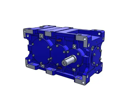 [RX_P_1_810_A_4.43_-_ECE_N_M1_VT_OUTOIL_Typ 3_N] 7701200104    STM Bevel Helical Gearbox, RX P 800 Series, Size: 810, Stages:1, Ratio:4.43, Input ECE, Without Oil, Standard Painting, Mounting Position: M1, Viton oil seal at the input and output ends Standard painting RAL 5010 type 3   ISO 12944 – C3-M